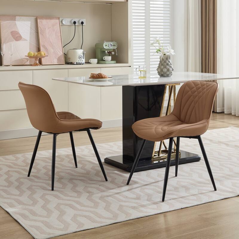 Mid Century Modern Dining Chairs Set of 2