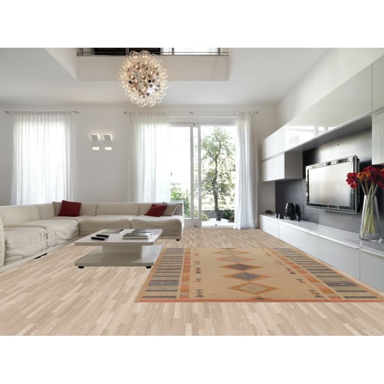 Hand Woven Oriental 100% Jute Carpet Southwestern Modern Beige & Ivories Kilim Area Rug - 12' 6'' X 9' 4''