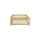 preview thumbnail 65 of 84, Montessori Twin Size Toddler Floor Bed with Fence without Door, Open-row Design Wood Frame Platform Bed with Safety Guardrails