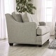 preview thumbnail 2 of 6, Ruwa Transitional Grey Fabric Upholstered Stain-Resistant Loveseat by Furniture of America