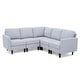 preview thumbnail 23 of 52, Zahra Modern Fabric 5-piece Sofa Sectional by Christopher Knight Home