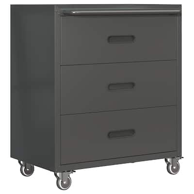 Versatile Heavy-Duty Metal Storage Cabinet with Wheels for All Spaces
