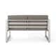 preview thumbnail 38 of 40, Navan Outdoor 4-piece Conversation Set by Christopher Knight Home
