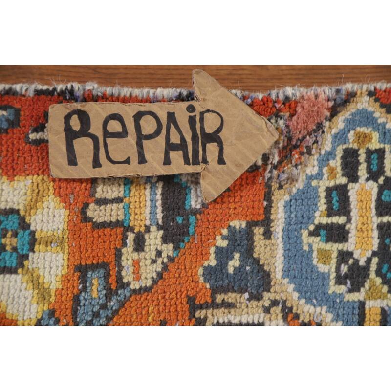 Hand Knotted Oriental 100% Wool Carpet Traditional Medallion Multi-Colored Mahal Area Rug - 12' 0'' X 7' 10''