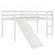 preview thumbnail 11 of 13, White Twin Solid Wood Loft Bed with Ladder and Safety Fence for Kids