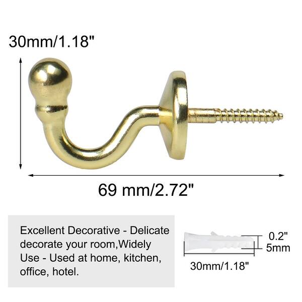 Shop Curtain Tieback Hooks Stainless Steel Screen Drapery Holdback