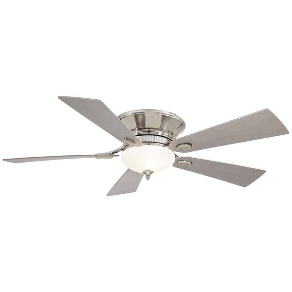 Minkaaire Delano Ii Delano Ii 52 5 Blade Flush Mount Halogen Ceiling Fan With Blades With Wall Control Included