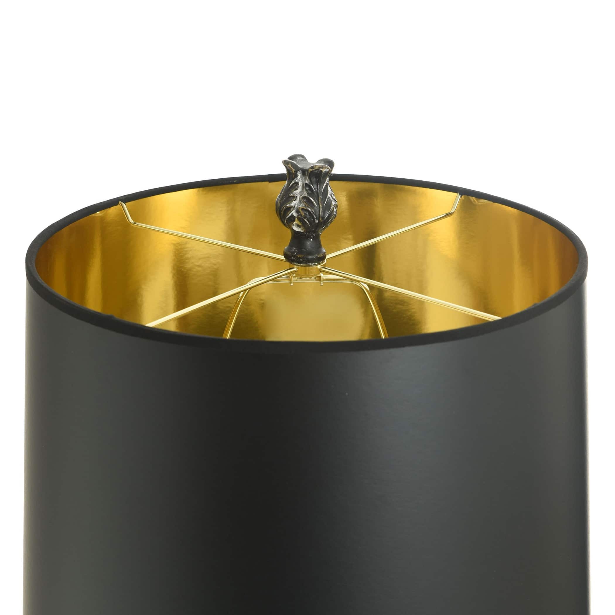 Dann Foley Lifestyle Floor Lamp Grecian Motifs In Malta Black