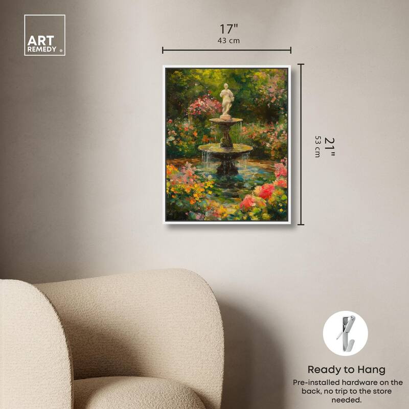Poured Peace Canvas by Art Remedy