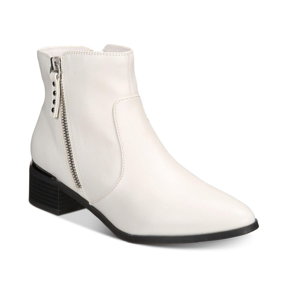 macy's white ankle boots