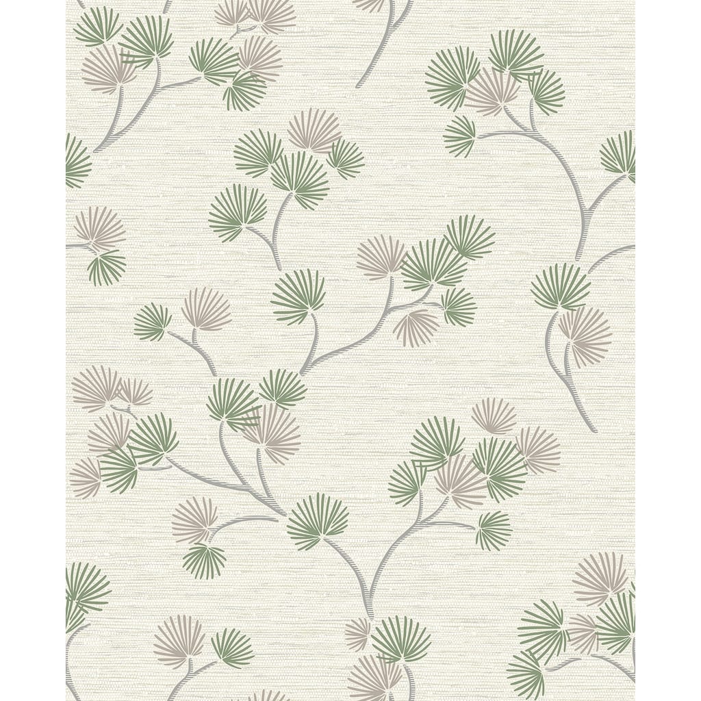 Fine Decor Kira Green Trail Wallpaper