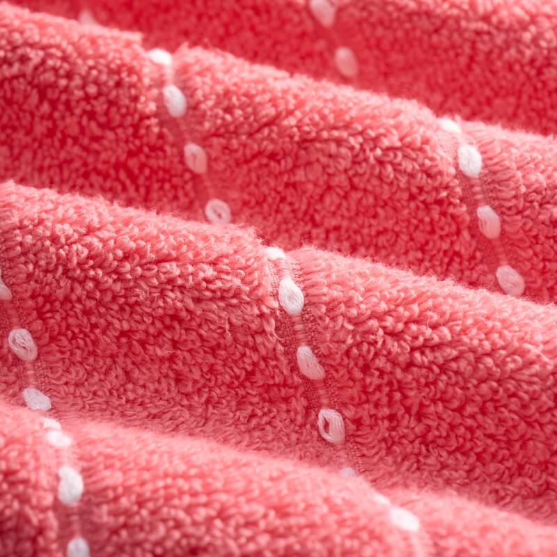 Juicy Couture Cotton Stripe 6 Piece Bath Towel Set 2 Bath towels 2 Hand towels 2 Washcloths - 28"x54"/16"x26"/12"x12"
