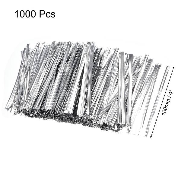 Long Strong Twist Ties 4 Inches Quality Plastic Closure Tie Silvery 1000pcs Bed Bath & Beyond