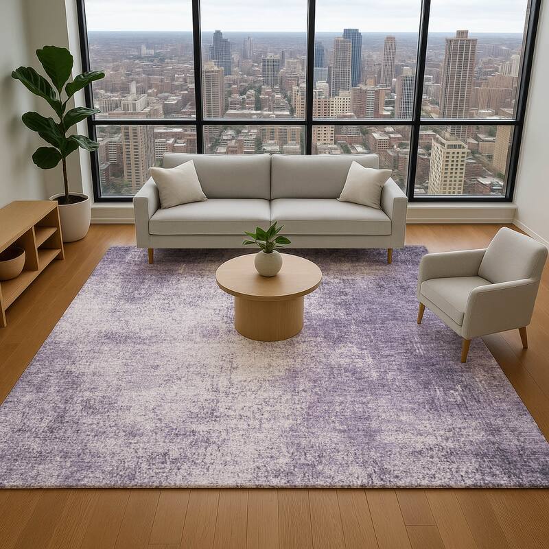 Premium Washable Super Soft Mayfield Rug - Lavender - 8' x 10'