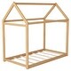 preview thumbnail 19 of 28, Wooden Frame House Shaped Design Bed with Sturdy Construction and Support Lumber, Twin Size