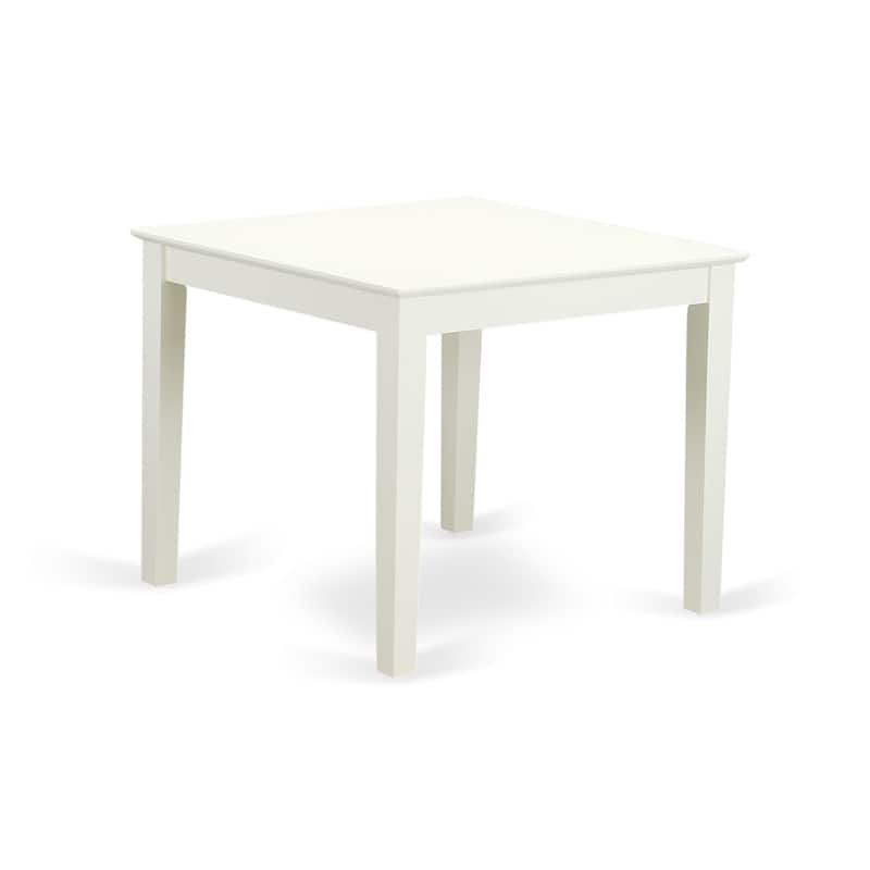 East West Furniture Dining Table Set Includes a Square Kitchen Table and Dining Room Chairs (Pieces Options)