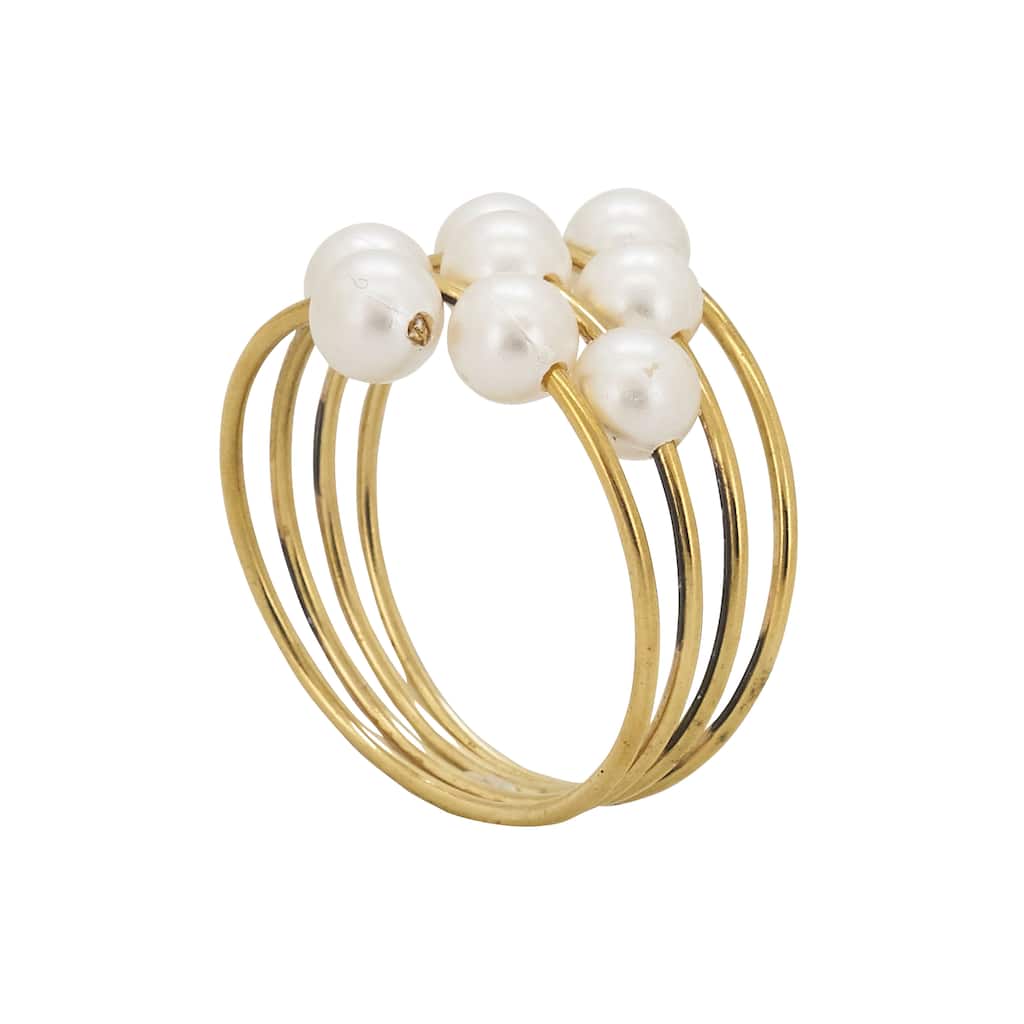 Pearl Design Napkin Rings (Set of 4)