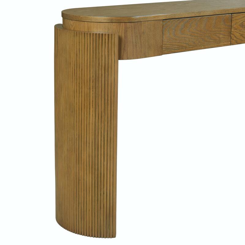 Entryway Table with Natural Wood Grain Finish