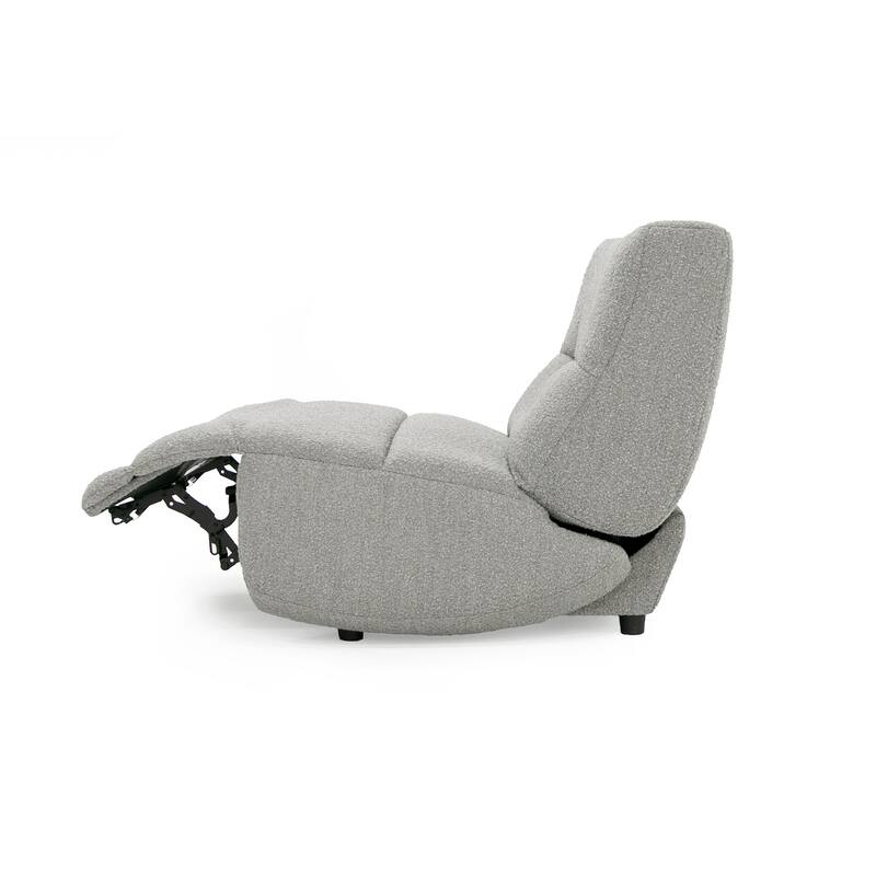 Divani Casa Basil Modern Grey Fabric Large Electric Recliner Chair