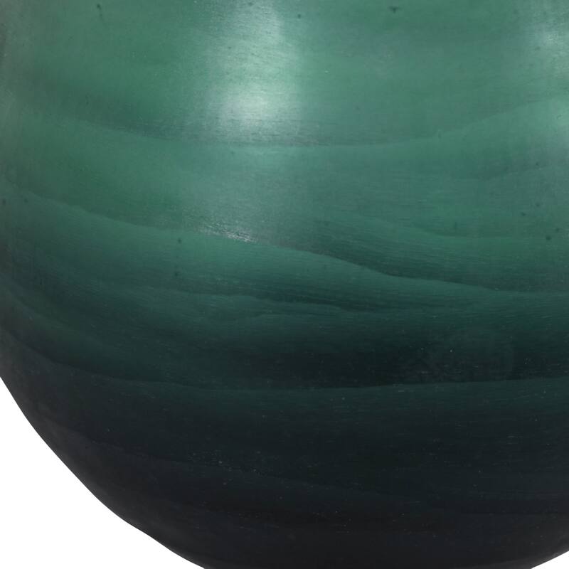 Glass Decorative Vase Modern Sleek Curved Silhouette Minimalist Design