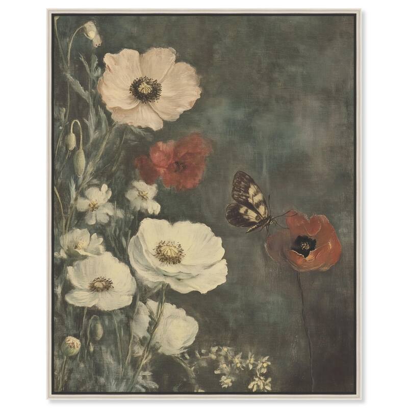 Vintage Botanicals I Canvas by Art Remedy - Silver - 30" x 36"