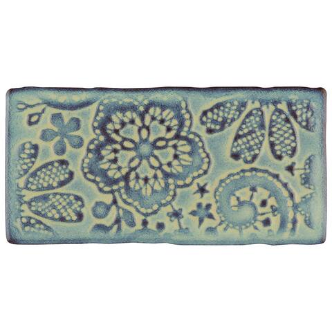 Merola Tile Antic Feelings Agua Marina 3x6-inch Ceramic Wall Tile