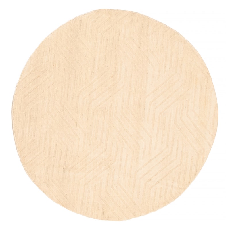 Kashkuli Gabbeh Cream Rug 5'1" x 5'1" - 5'1 x 5'1 - Cream - 5'1 x 5'1