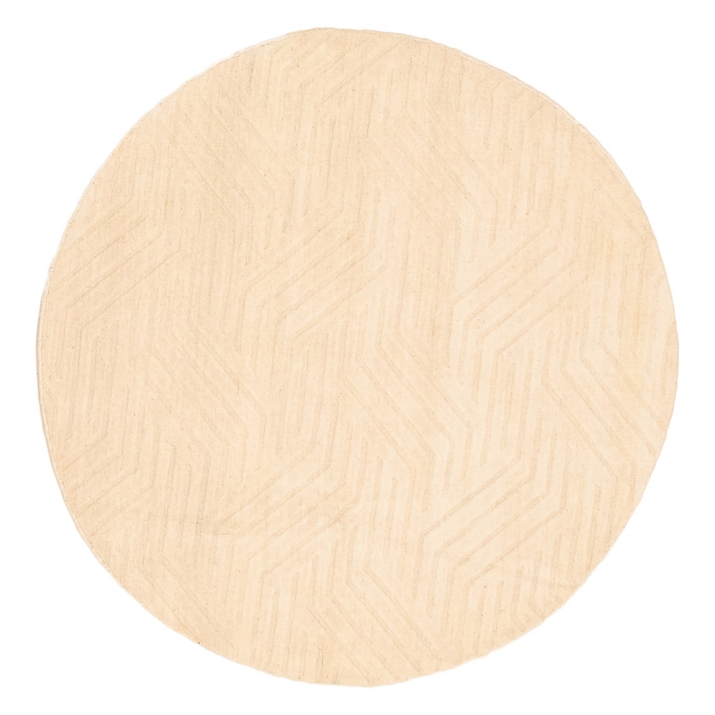 Kashkuli Gabbeh Cream Rug 5'1" x 5'1" - 5'1 x 5'1