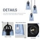 preview thumbnail 4 of 9, 3-Light Cluster Pendant Light with Blue Seeded Glass