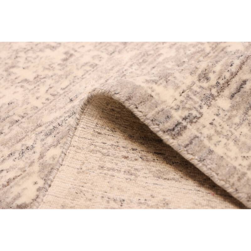 ECARPETGALLERY Hand Loomed Elysian Grey Wool Rug - 8'0 x 9'11