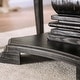 preview thumbnail 9 of 11, Furniture of America Brec Rustic White 48-inch Pedestal Dining Table