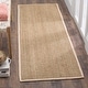 preview thumbnail 80 of 144, SAFAVIEH Natural Fiber Oceana Herringbone Seagrass Rug 2'6" x 10' Runner - Natural/Ivory