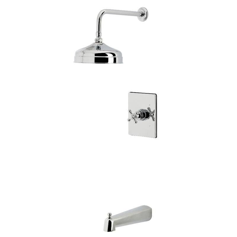 Kingston Brass Metropolitan Single-Handle Pressure Balanced Tub and Shower Faucet - Polished Chrome