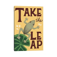 "Take The Leap" by The Intended Space Canvas Print - Overstock - 44425262