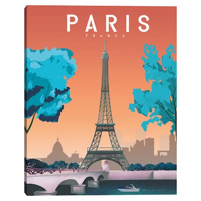 Paris 2 by Omar Escalante Canvas Art Print