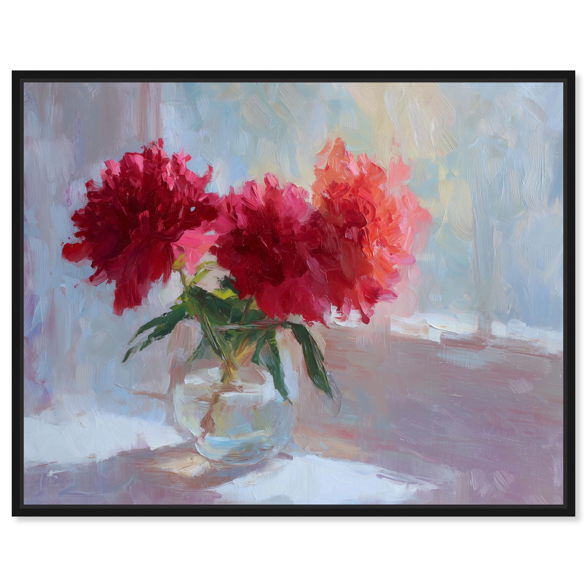 Glass Vase I Kitchen Art Framed Canvas Print by Art Remedy