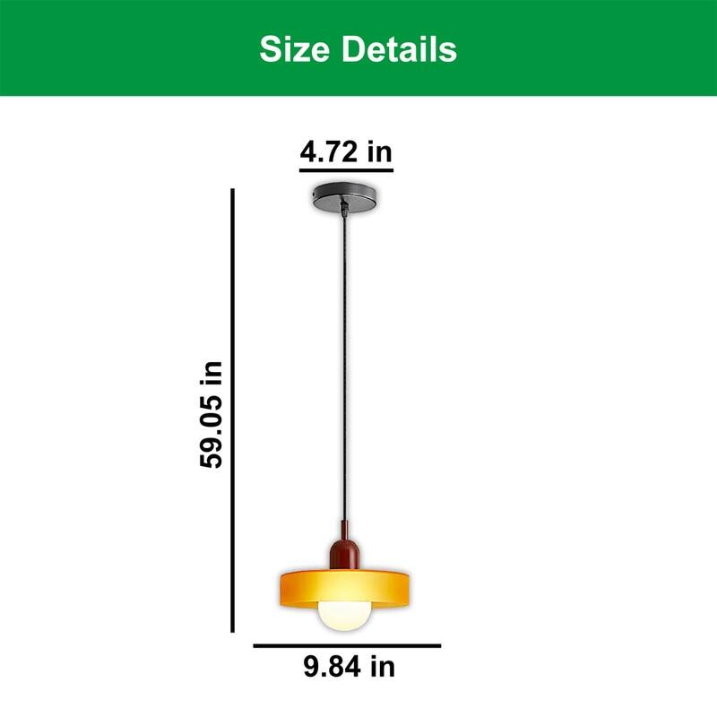 Modern hanging light orange&wine kitchen island light glass pendant light - N/A