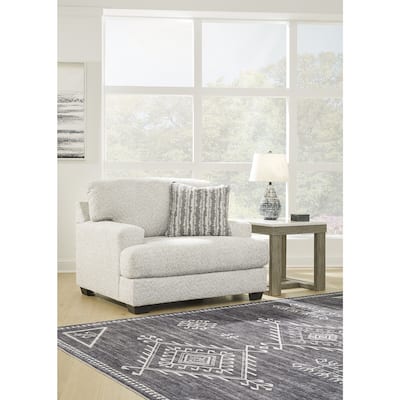 Signature Design by Ashley Brebryan White Oversized Chair - 49"W x 45"D x 39"H