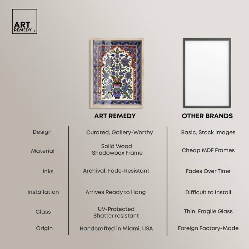 Royal Vase Bloom Shadowbox by Art Remedy