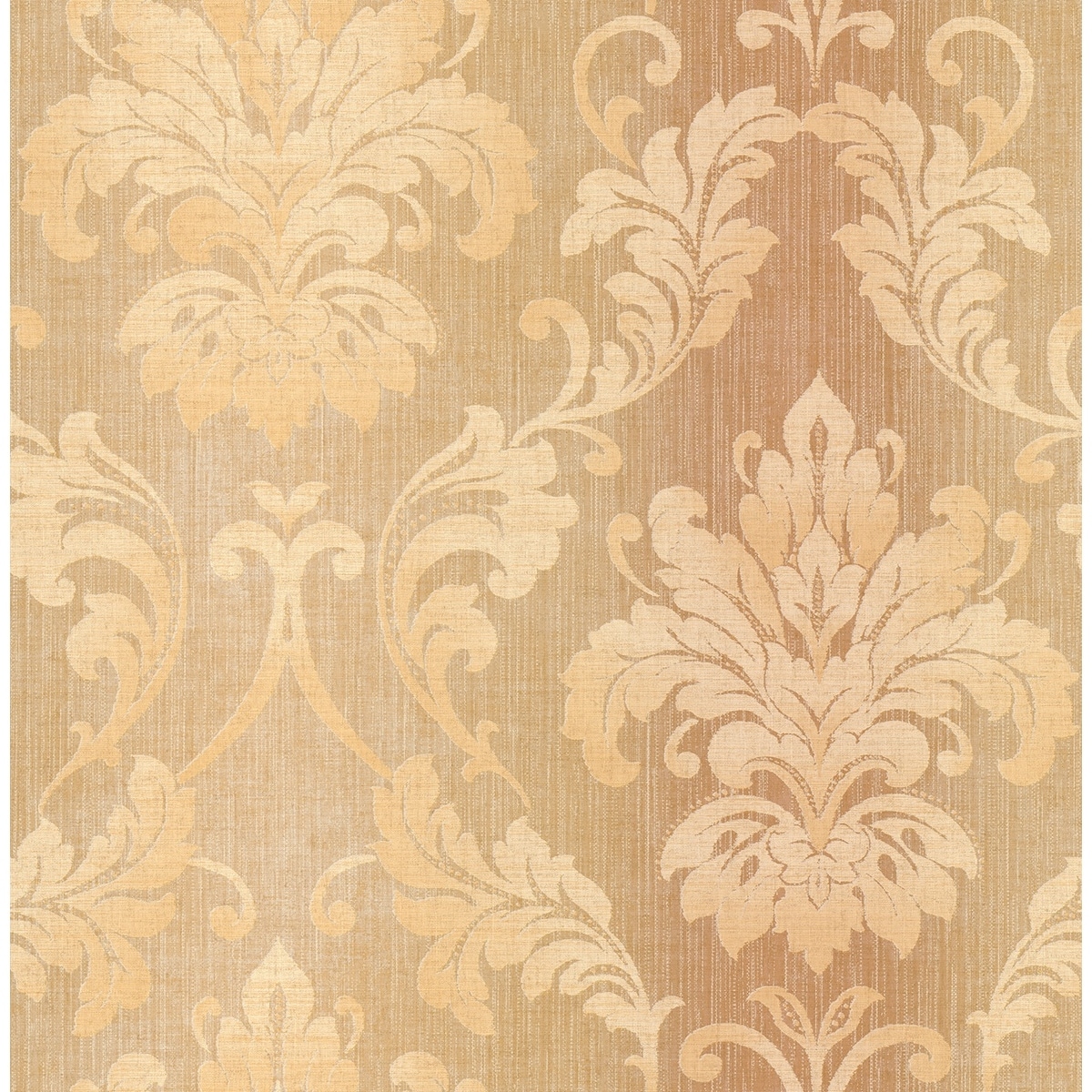 Seabrook Designs Josseline Damask Unpasted Wallpaper