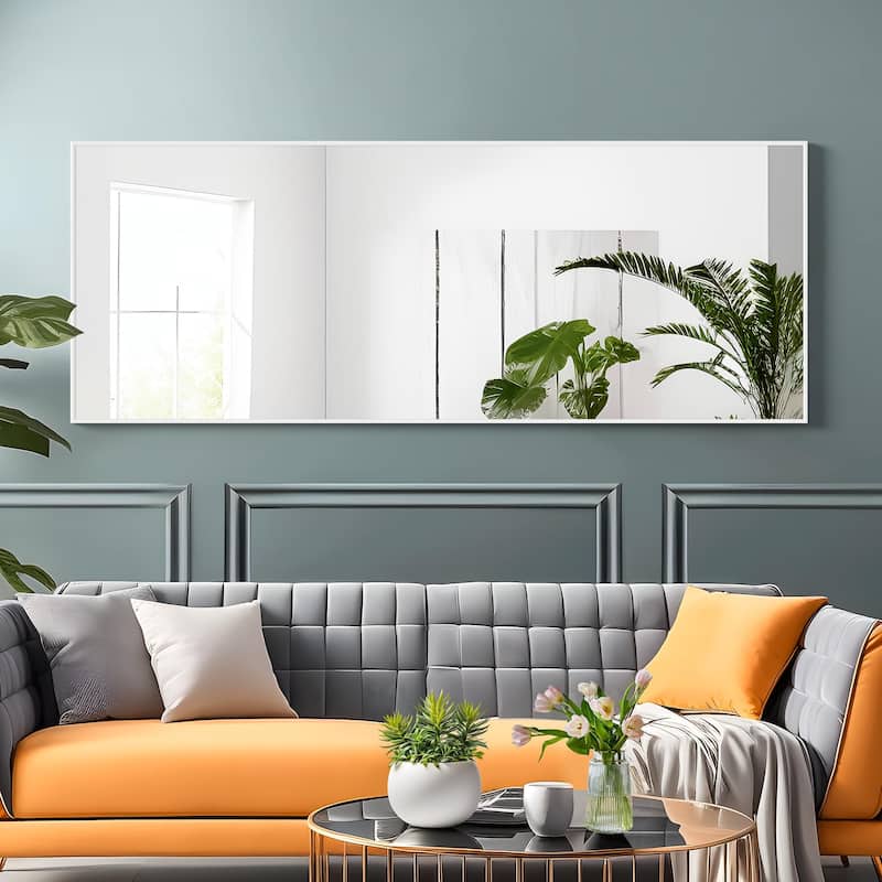Dovelina Modern Full Length Floor Mirror - Freestanding Vanity Mirror for Bathroom or Living Space