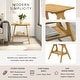 preview thumbnail 3 of 38, Roundhill Furniture Arona Mid-Century Modern Wood 3-Piece Coffee Table Set