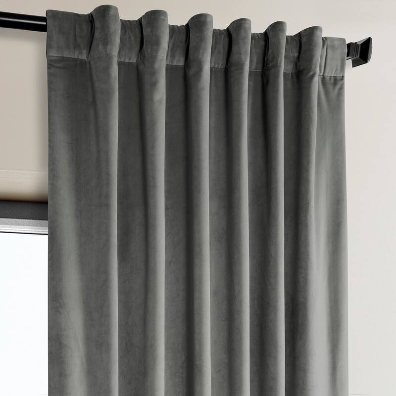 Exclusive Fabrics Heritage Plush Velvet Curtain (1 Panel)