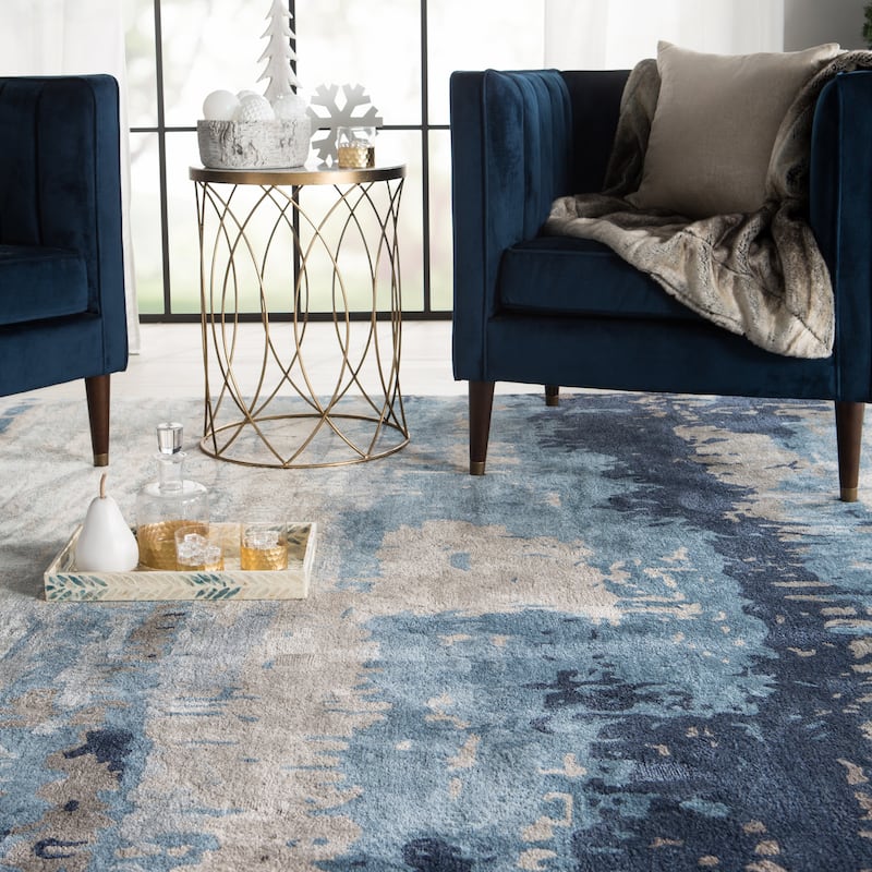 Benna Handmade Abstract Area Rug