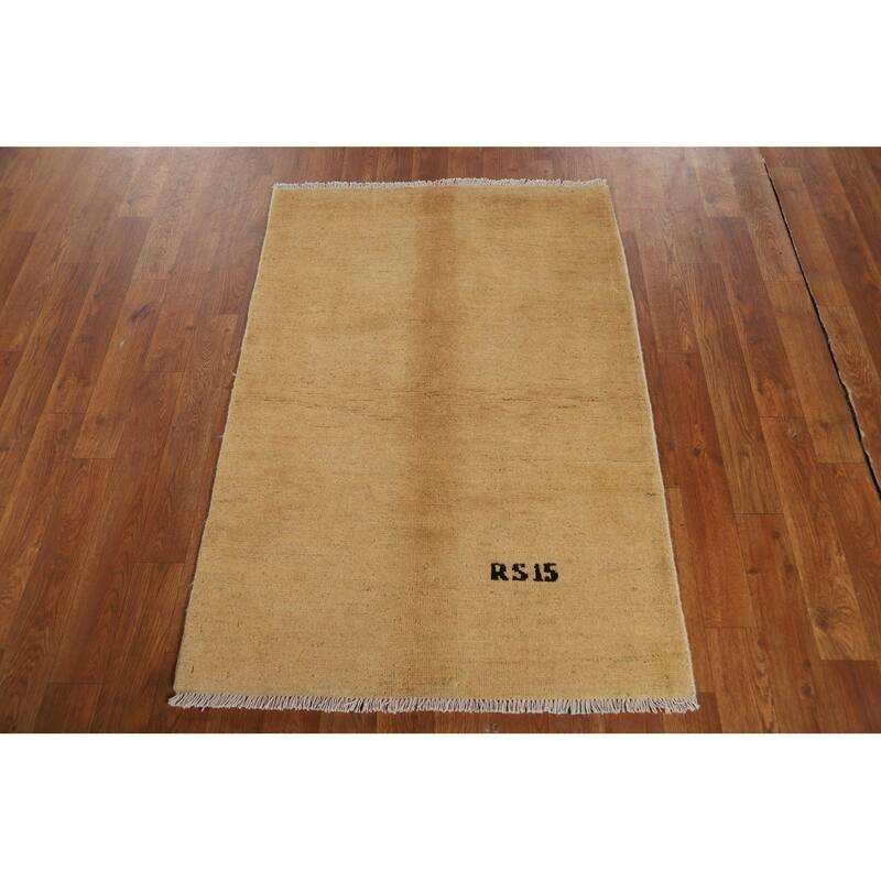 Modern Gabbeh Oriental Foyer Rug Handmade Wool Carpet - 2'7"x 3'10"