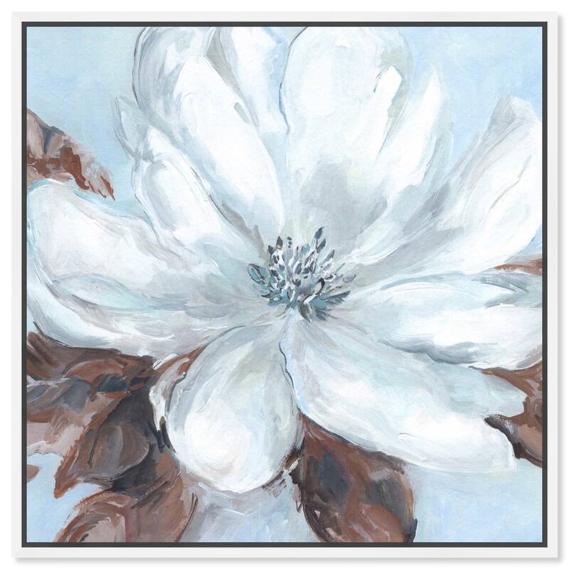 Delicate Blooms II Canvas by Art Remedy - 16" x 16" - White