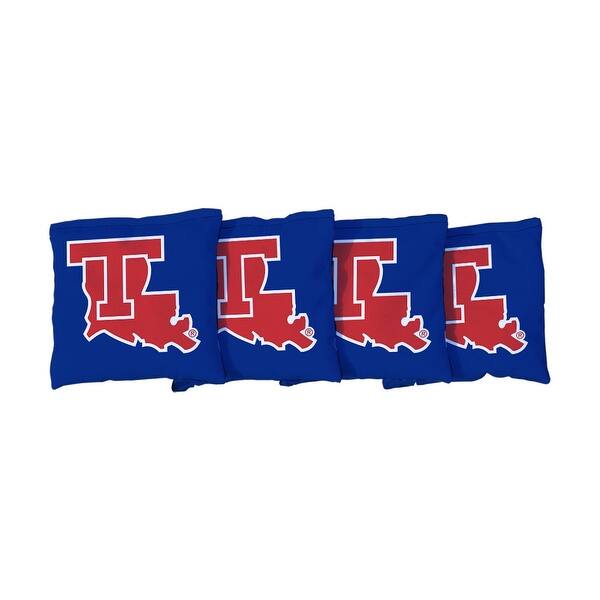 slide 2 of 3, Louisiana Tech Bulldogs Blue Cornhole Bags All-Weather Resin Filled