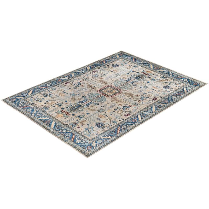 Serapi One-of-a-Kind Hand-Knotted Area Rug - Gray - 10' 0" x 13' 10"