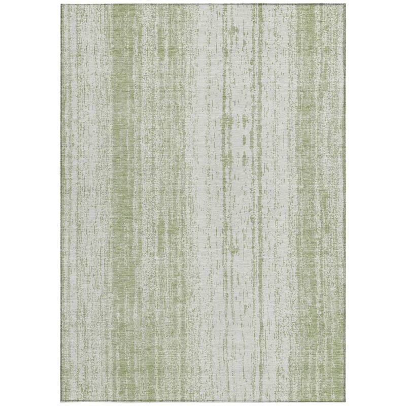 HomeRoots Striped Transitional Rectangle Outdoor Rug