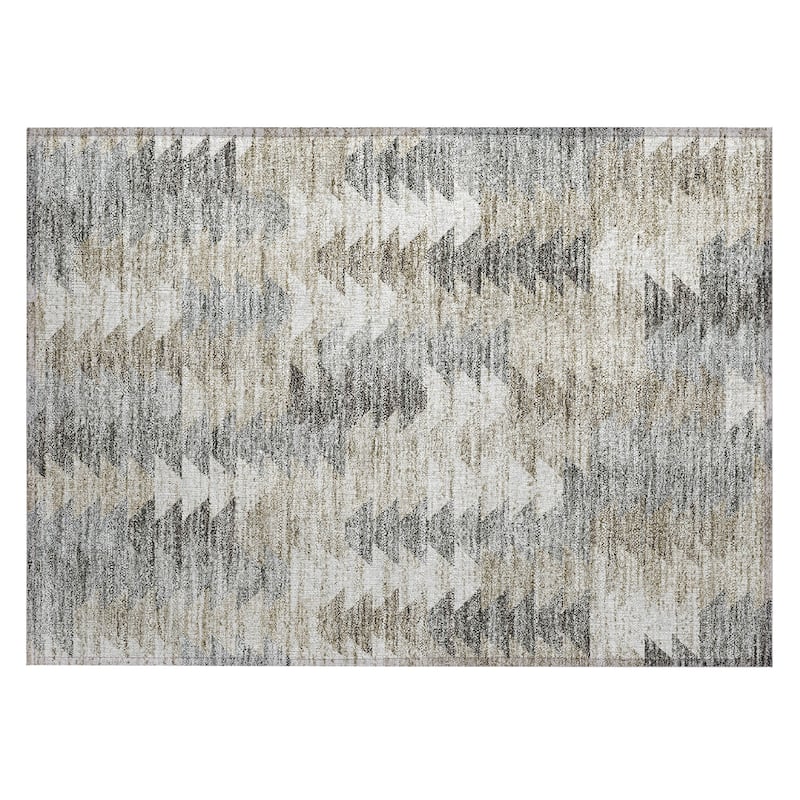 Machine Washable Indoor/ Outdoor Chantille Modern Moroccan Boho Rug